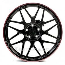 Диски WS Forged WS-45M 10,5x19 5x112 ET50 DIA66,6 (satin black candy red lip)