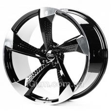 WS Forged WS-A003C 10x22 5x112 ET26 DIA66,6 (gloss black machined face)