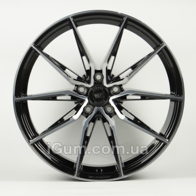 Диски WS Forged WS1418 9x19 5x112 ET28 DIA66,6 (gloss black dark machined face)