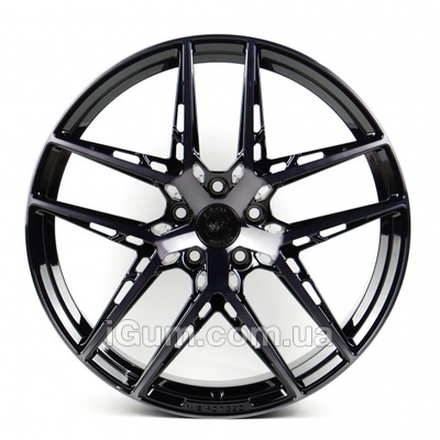 Диски WS Forged WS22843 8x20 5x112 ET45 DIA66,6 (gloss black dark machined face)