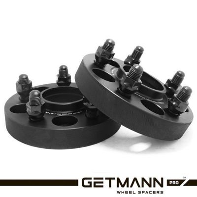 купити Проставка Getmann 25мм 5х108 63.3 14х1.5 Кованая Черная шпильки (Ford, Land Rover, Jaguar, Volvo) для дисків