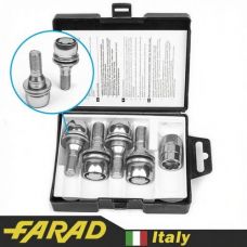 Аксессуары Секретные болты 12х1,25 L17мм Прессшайба Peugeot/Citroen Farad Flowerlock BE8/D (1 keys)