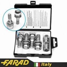 Аксессуары Секретные болты 12х1,25 L17мм Прессшайба Peugeot/Citroen Farad Flowerlock BE8/D (2 keys)