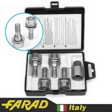 Аксессуары Секретные болты 12х1,25 L17мм Прессшайба Peugeot/Citroen Farad Starlock BE8/E (1 key)
